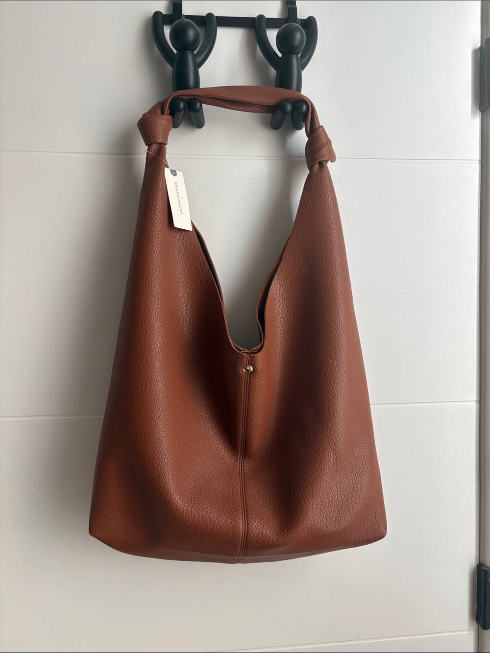 Anthropologie Classic Knot Shoulder Hobo Bag in Brown